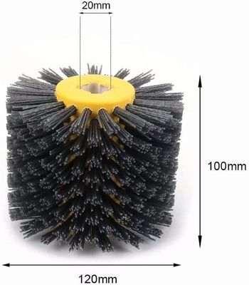 Cylinder Grinding Drawing Wire Roller Brush For Wooden Floor Polishing Cleaning ODM