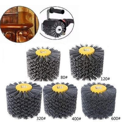 Cylinder Grinding Drawing Wire Roller Brush For Wooden Floor Polishing Cleaning ODM