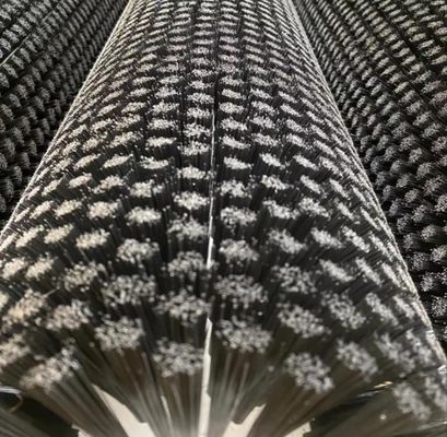 Cylindrical Custom Industrial Brushes Rotary Roller For Solar Panel