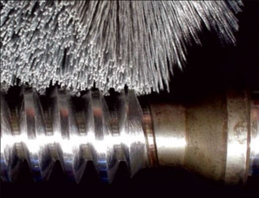 Custom Rotary Cylindrical Abrasive Nylon Wheel Brush Metal Deburring Cleaning