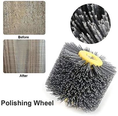 Custom Rotary Cylindrical Abrasive Nylon Wheel Brush Metal Deburring Cleaning