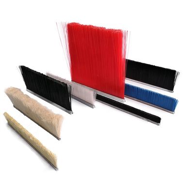 Versatile Metal Back Industrial Door Brushes Strip 50mm