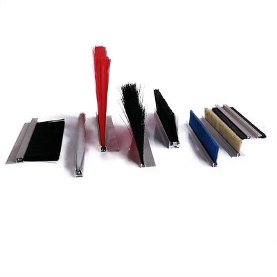 Versatile Metal Back Industrial Door Brushes Strip 50mm