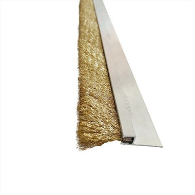 Brass Bristle Flexible Industrial Brush Strip 0.08mm ~0.6mm