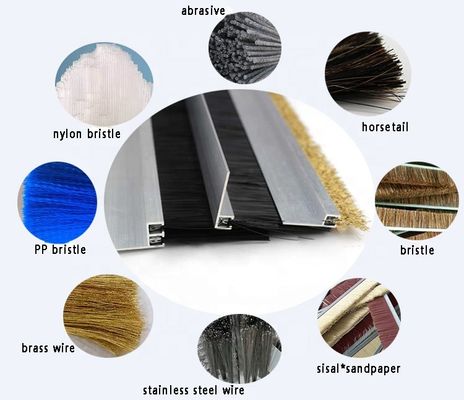 Flame Retardant Brush Pile Weather Stripping Garage Door Brush Draught Excluder