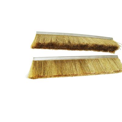 Brass Bristle Flexible Industrial Brush Strip 0.08mm ~0.6mm