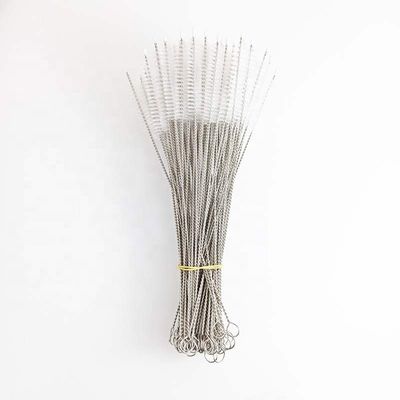 Nylon Twist Bristle Wire Pipe Brush Stainless Steel Tube Brush Grain Line