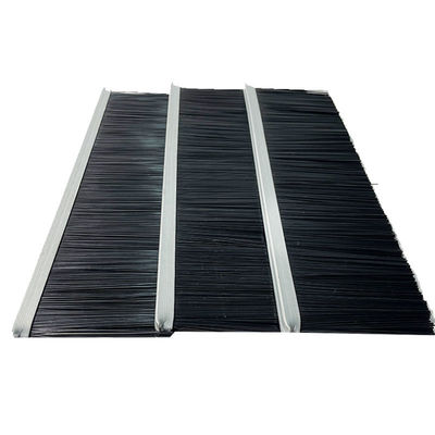 Flexible Nylon Wood Back Industrial Door Brush Seal Strip For Door Cleaning