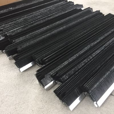 Flexible Nylon Wood Back Industrial Door Brush Seal Strip For Door Cleaning