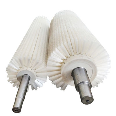 Nylon / Plastic Industrial Cylindrical Brush For Optimal Cleaning Performance