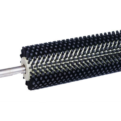 Nylon / Plastic Industrial Cylindrical Brush For Optimal Cleaning Performance