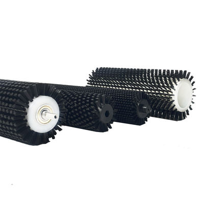 Custom Industrial Rotating Brushes Cleaning Cylinder Center Roller Brush