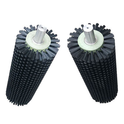 Custom Industrial Rotating Brushes Cleaning Cylinder Center Roller Brush