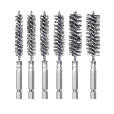 Stainless Steel Wire Cleaning Hexagonal Rod Gun Brush 8/10/12/15/17/19mm