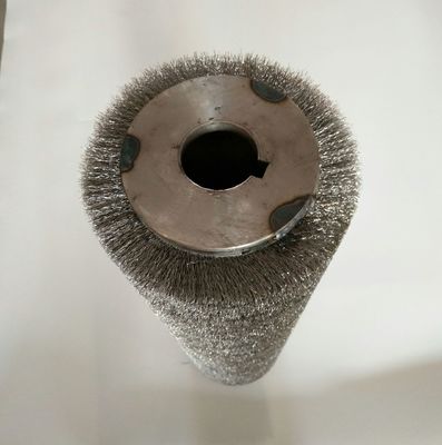 Stainless Steel Wire Roller Brush For Polishing Wpc Board