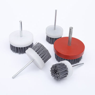 Wheel Hub Deburring Disc Flat End Brush With Spindle