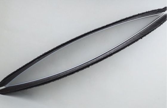 Industrial Customized Aluminum Alloy Black Nylon Wind Turbine Seal Arc Brush For Hood Seal