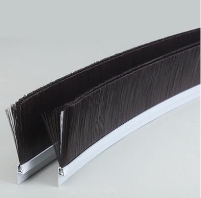 Industrial Customized Aluminum Alloy Black Nylon Wind Turbine Seal Arc Brush For Hood Seal