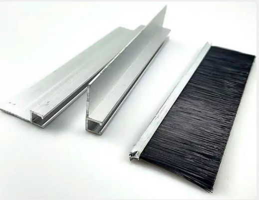Custom Industrial Black Nylon Strip Brush Sealing Brush Escalator Safety Brush Strip