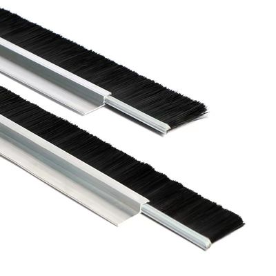 Custom Industrial Black Nylon Strip Brush Sealing Brush Escalator Safety Brush Strip