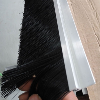 Custom Industrial Black Nylon Strip Brush Sealing Brush Escalator Safety Brush Strip