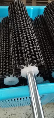 Industrial Customized Nylon Transfer Brush Roller Cleaning Roller Brush For Transport Items