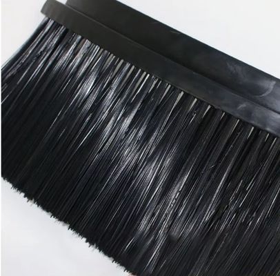 Industrial Rubber Base H-Type Polypropylene Bristle Brush Strip For Seal Truck Splash-proof