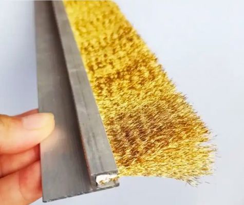 Custom Conductive Corrosion-Resistant Brass Tape Brush H/f/t Strip Brush