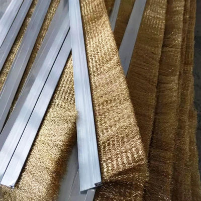 Custom Conductive Corrosion-Resistant Brass Tape Brush H/f/t Strip Brush