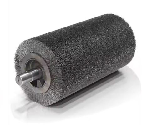 Industrial Cylindrical Polished Spiral Wire Roller Brush For Polishing