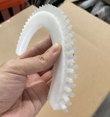 Custom Made Nylon Lath Brushes Semicircle Half Round For Sewage Products