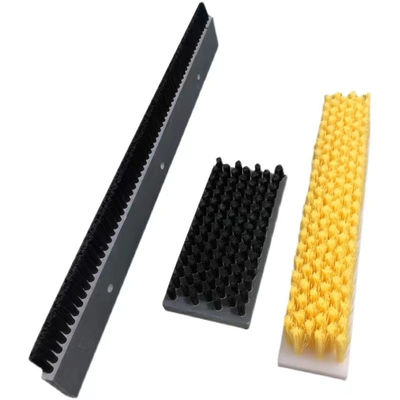 Custom Industrial Nylon PBT Bristle Horse Hair Pig Hair PVC Plate Brushes For Cleaning