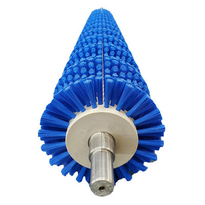 Customized Blue Cylindrical Brush Rollerclean Brush Roller For Cleaning Machine