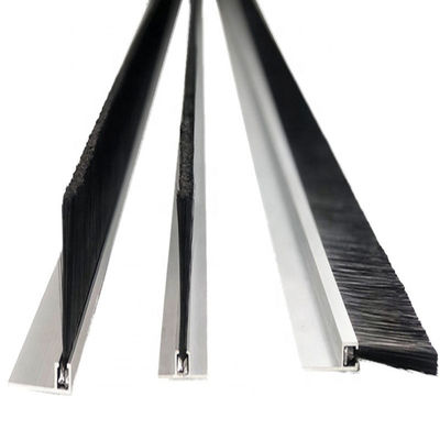 Custom Size Metal-backed Strip Brushes With Metal Profile