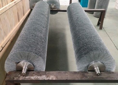 Customizable Deburring Wire Brush Roller Stainless Steel Wire Brush Roller