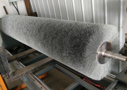 Customizable Deburring Wire Brush Roller Stainless Steel Wire Brush Roller