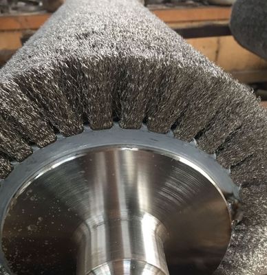 Customizable Deburring Wire Brush Roller Stainless Steel Wire Brush Roller
