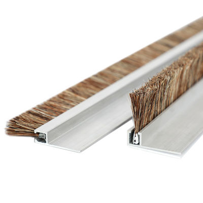 Custom Aluminium Alloy Horsehair Brush Sealing Strip Brush For Door Dust Prevention