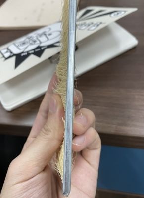 Custom Galvanized Iron Base Sisal Strip Brush For Wood Polishing