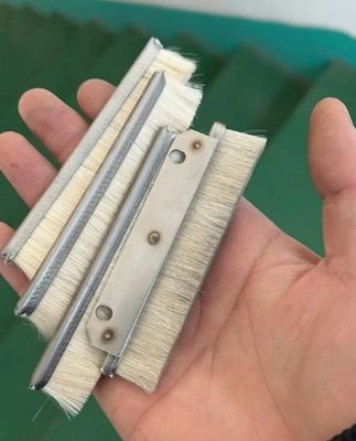 Industrial Custom Replaceable Wool Brush Aluminium Alloy Strip Brush