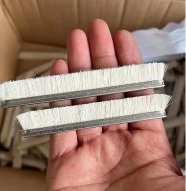 Industrial Custom Replaceable Wool Brush Aluminium Alloy Strip Brush