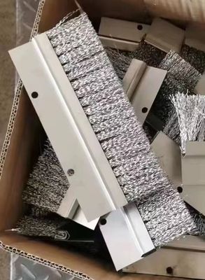 Customizable Aluminum Alloy Double Steel Strip Brush Stainless Steel Wire Brush For Polishing