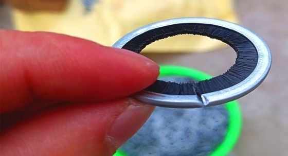 Industrial Custom Circular Nylon Seal Brush Internal Wound Brush Spiral Brush
