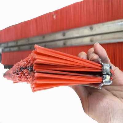 PP Mixed Wire Brush For Concrete Brick Block Making Machine Strip Brush