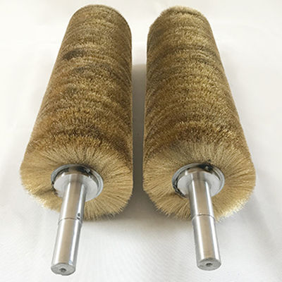 Cylinder Steel Wire Brush Roller For Metal Polishing Rust Removing
