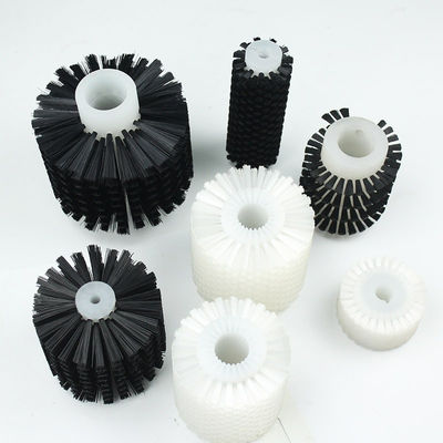 Custom Industrial Cylinder Nylon Spiral Roller Brush For Cleaning