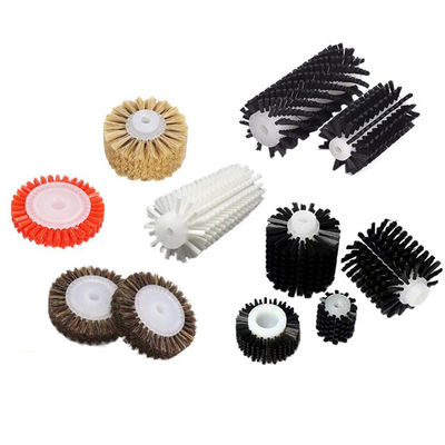 Custom Industrial Cylinder Nylon Spiral Roller Brush For Cleaning