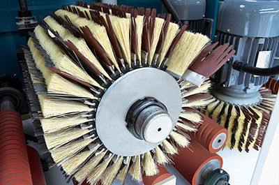 Nylon Dust Removal Brush Roller Polishing Grinding Brush Woodworking Machinery Sisal Sandpaper Brush Roller