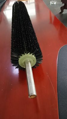 Industrial Brush Roller Dust Cleaning Fruit Seafood Roller Brush Nylon Brush Wire