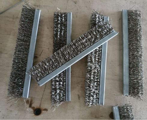 Customized Stainless Steel Wire Strip Brush For Metal Polishing